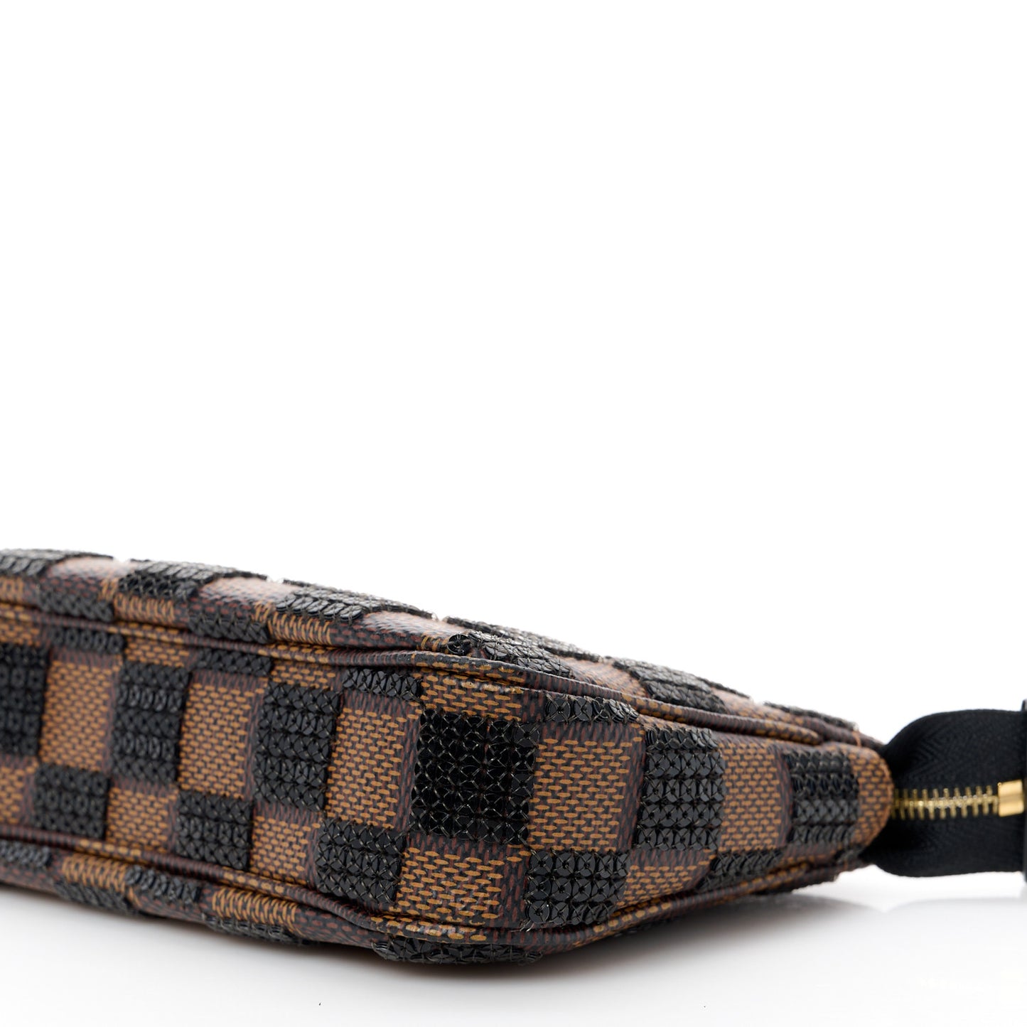 Damier Paillettes Mini Pochette Accessories Black