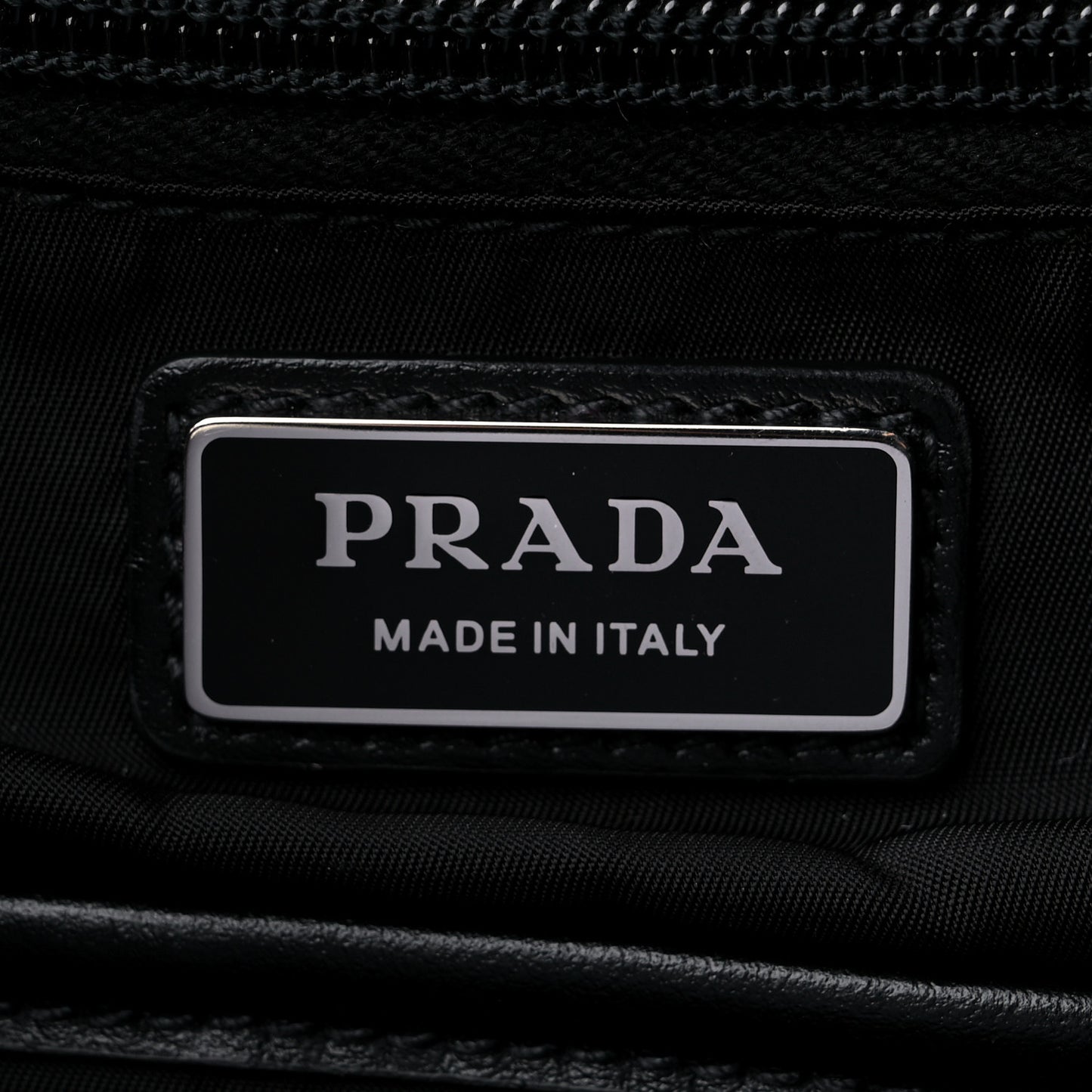 Re-Nylon Men's Padded Logo Backpack With Hood Black