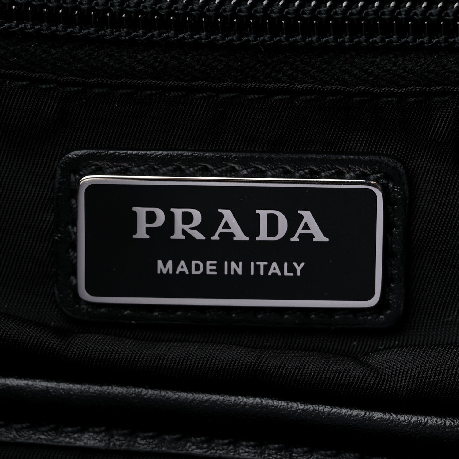 Prada Re-Nylon Men's Padded Logo Backpack With Hood Black 6 of 11