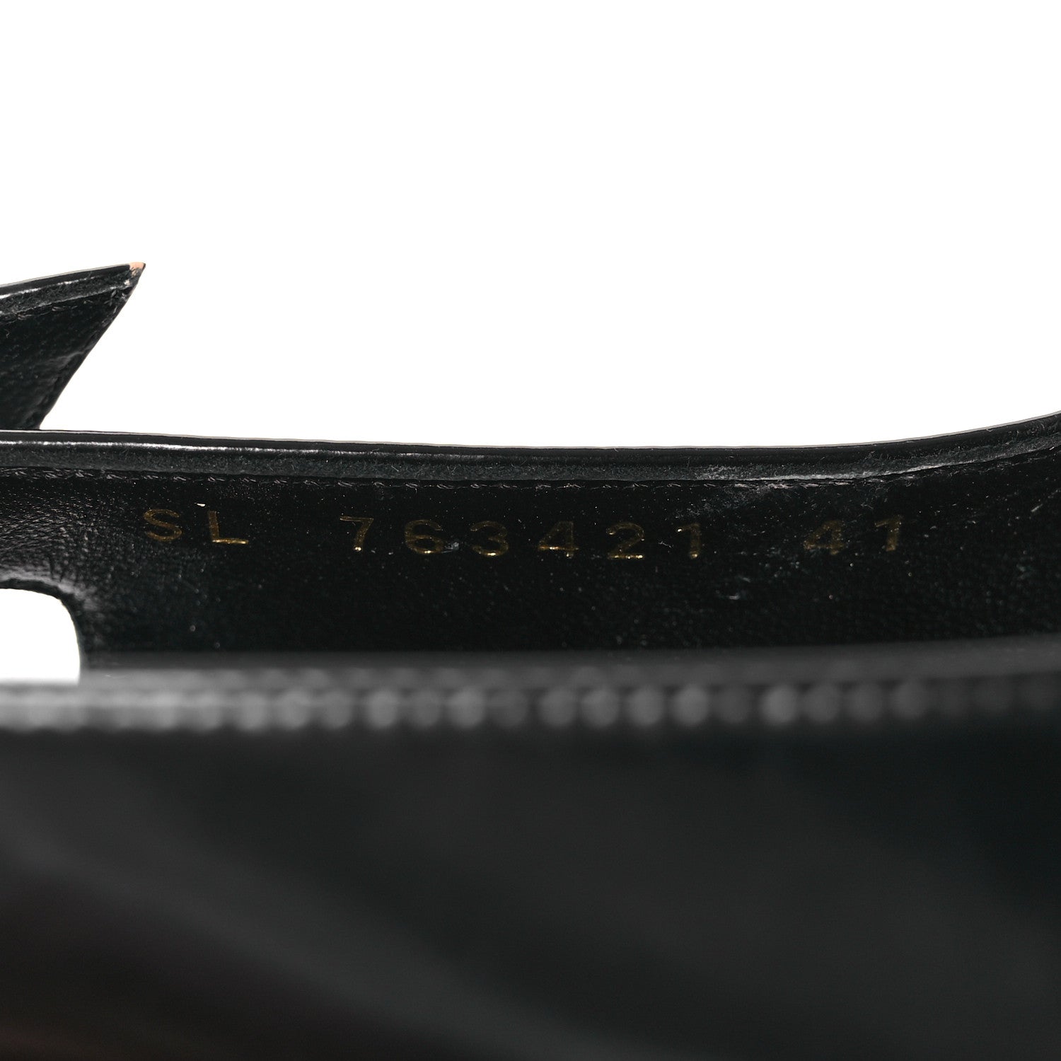 Saint Laurent Glazed Calfskin Lee Slingback Pumps 41 Black 10 of 14