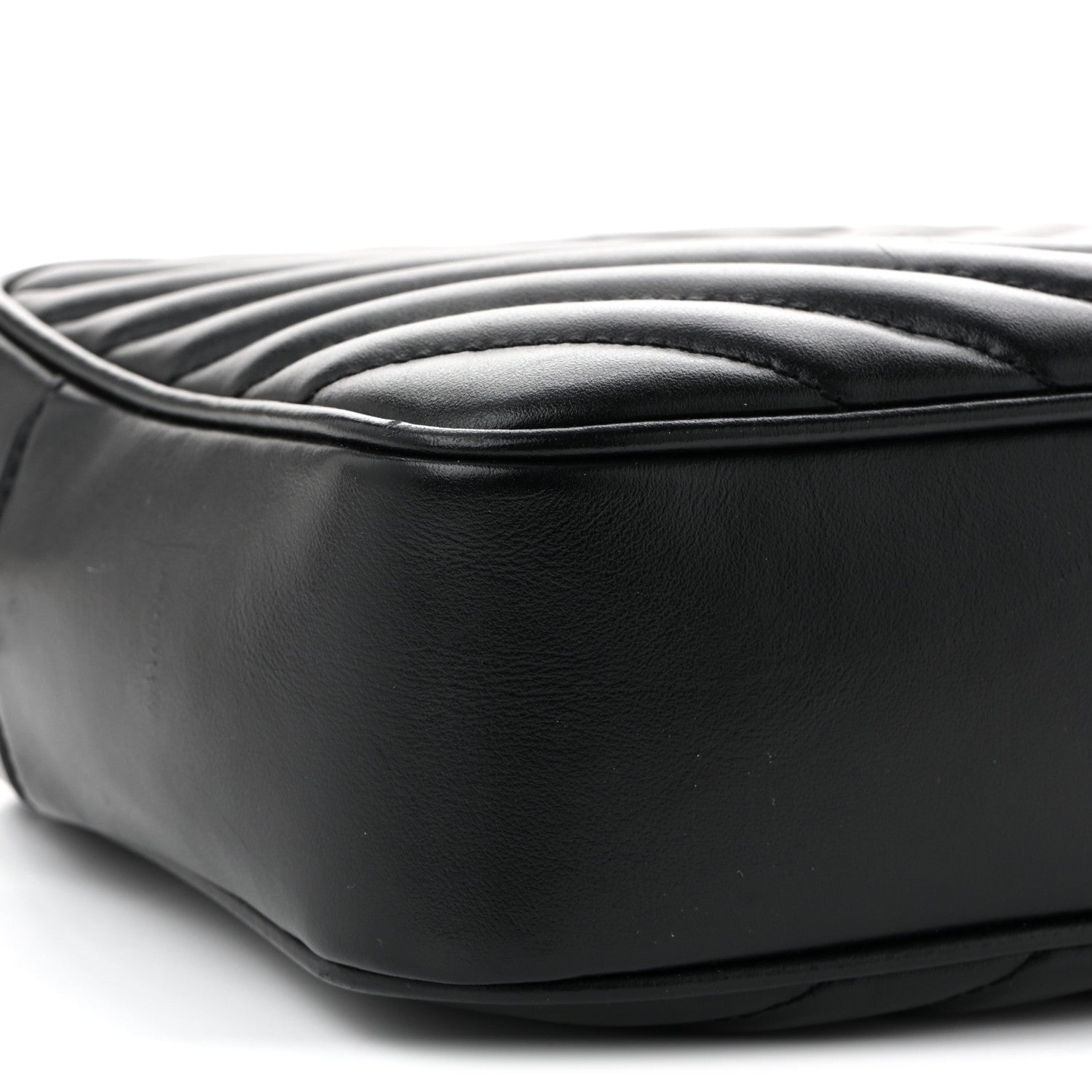 Saint Laurent Calfskin Matelasse Monogram Monochrome Lou Camera Bag Black 9 of 13