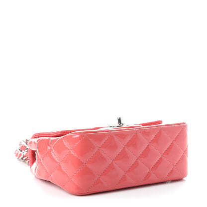 Chanel Patent Quilted Mini Square Flap Pink 4 of 9