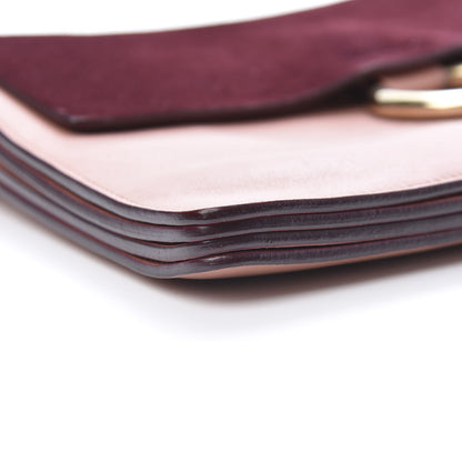 Chloe Calfskin Suede Medium Faye Shoulder Bag Misty Rose Dark Purple 9 of 13