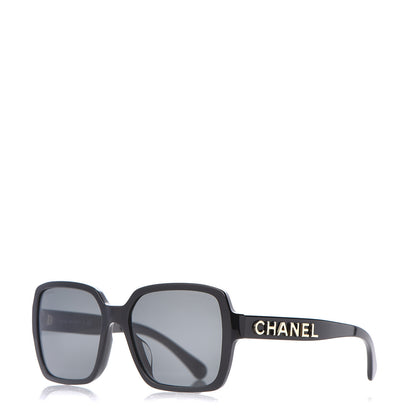 Chanel Acetate Polarized Square Sunglasses 5408 Black 1 of 7