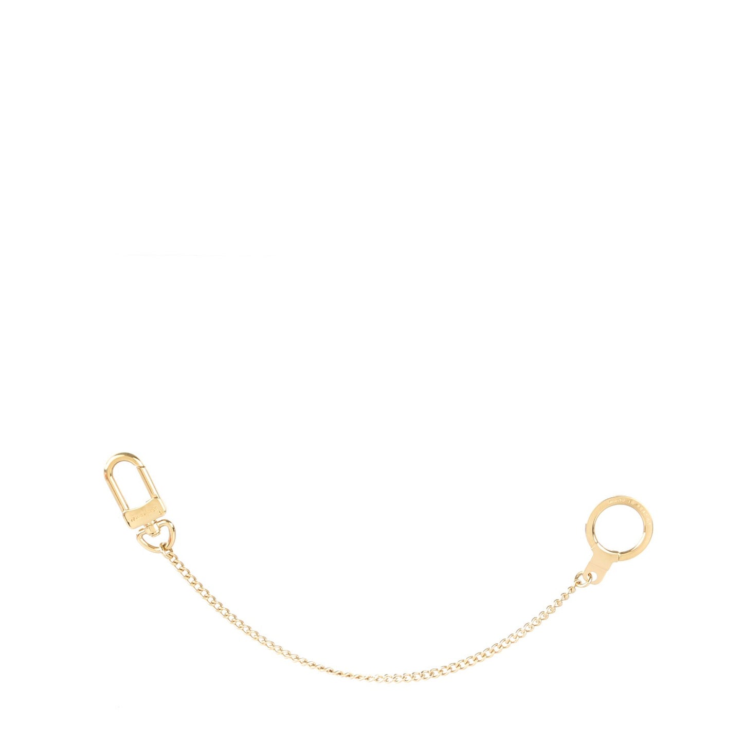 Metal Pochette Extender Key Ring Chain Gold