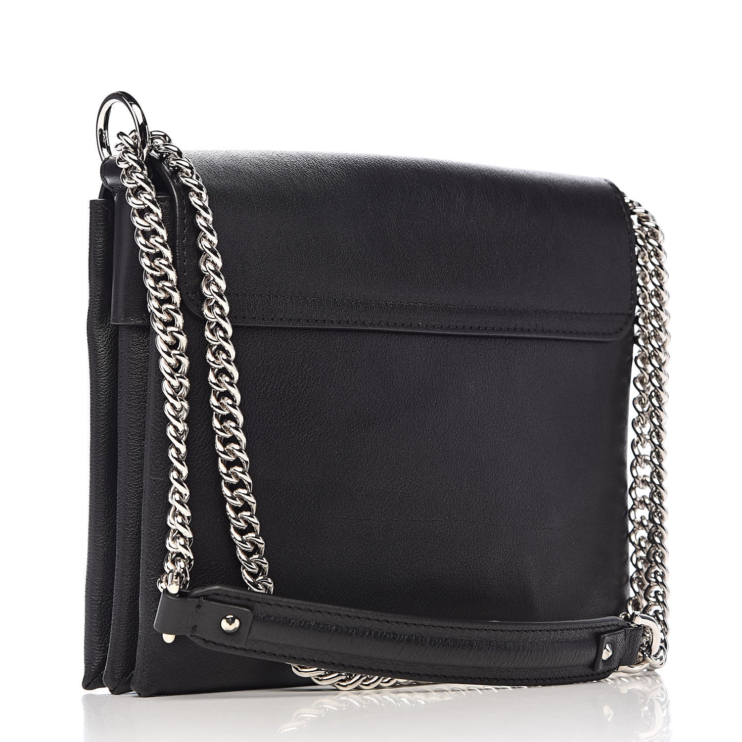 Alexander McQueen Grained Calfskin Twin Skull Crossbody Black 3 of 10