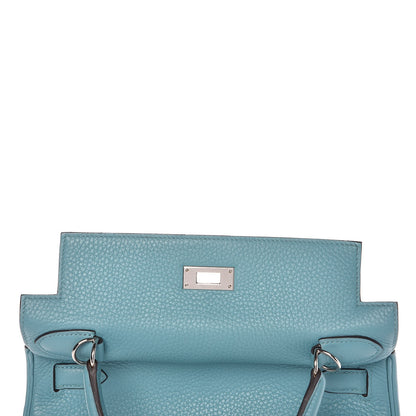 Hermes Taurillon Clemence Kelly Retourne 28 Bleu Saint Cyr 11 of 38