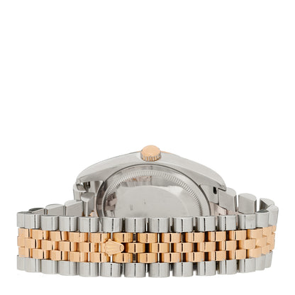 Rolex Stainless Steel 18K Everose Gold Diamond 36mm Oyster Perpetual Datejust Watch Pink Jubilee 116231 3 of 5