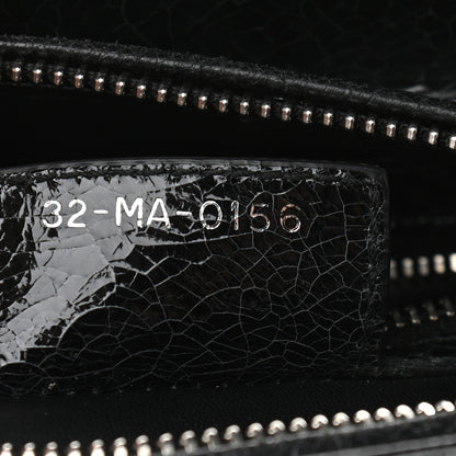 Christian Dior Ceramic Effect Deerskin Jeweled Swan Lady Dior Black 9 of 9