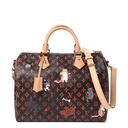 Louis Vuitton Catogram Speedy Bandouliere 30 Marron 1 of 9