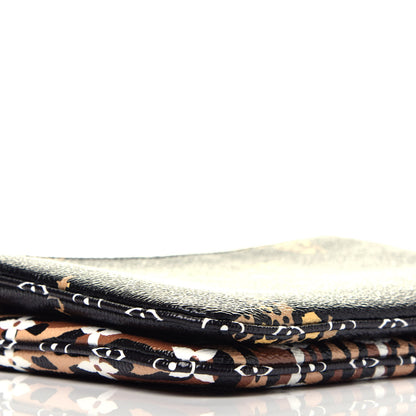 Louis Vuitton Monogram Giant Jungle Pochette Double Zip Black 8 of 9
