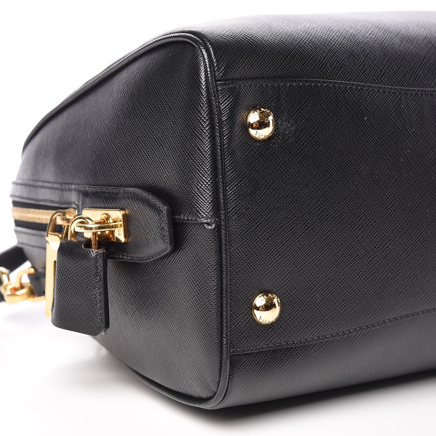 Prada Saffiano Lux Bowler Black 11 of 13