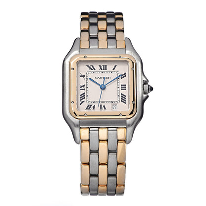 Cartier Stainless Steel 18K Yellow Gold 27mm Panthere Quartz Watch 1 of 7