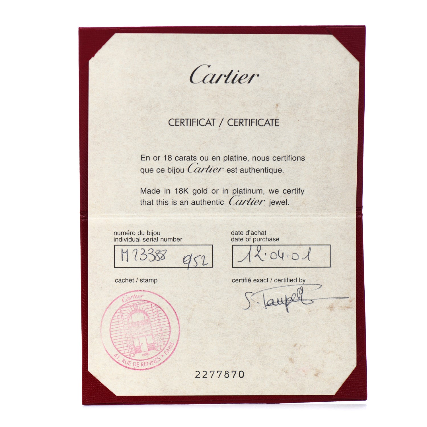 Cartier 18K White Gold 5.5mm LOVE Ring 52 6 5 of 5