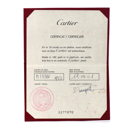 Cartier 18K White Gold 5.5mm LOVE Ring 52 6 5 of 5