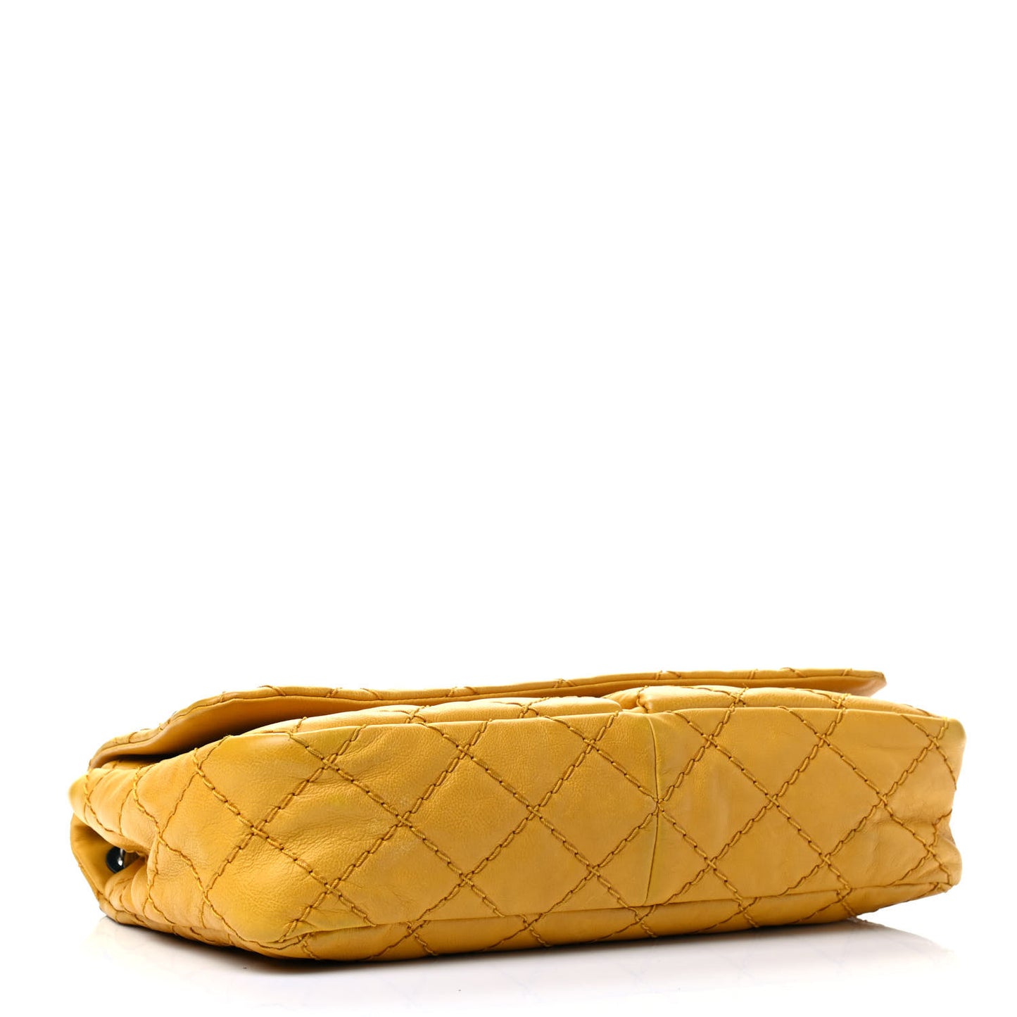 Calfskin Ultimate Stitch Flap Yellow