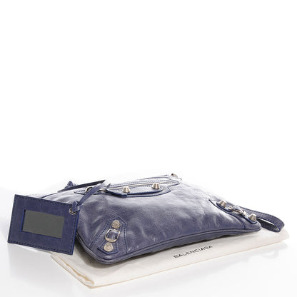 Balenciaga Agneau Giant Silver Hardware 12 Flat Handle Clutch Jacynthe 4 of 11