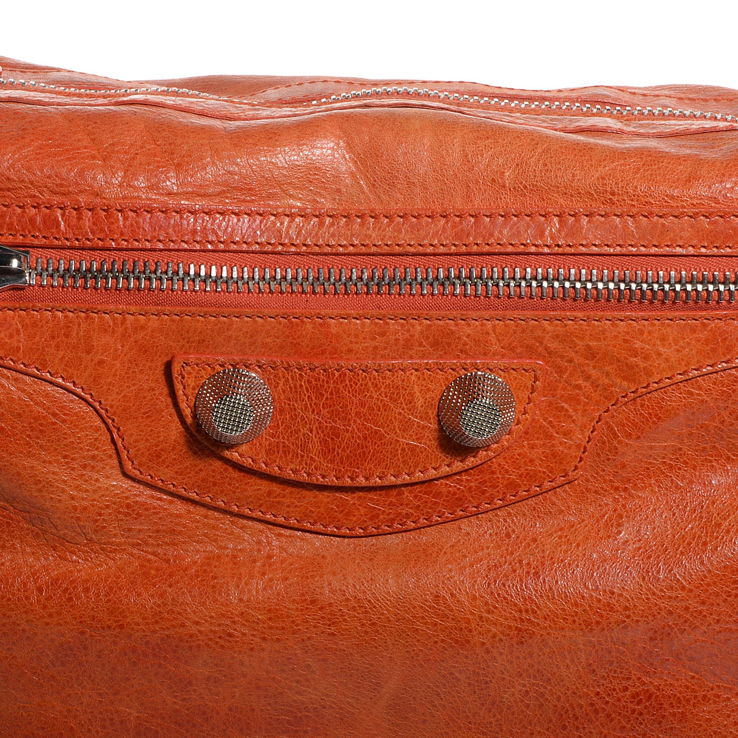 Balenciaga Agneau Giant 21 Silver Hardware Day Hobo Mandarine 3 of 12