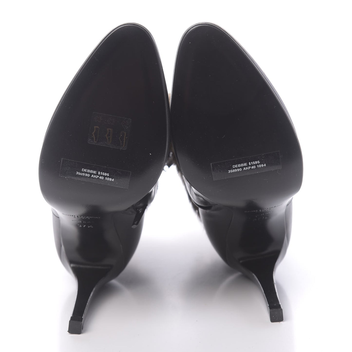 Calfskin Fur Debbie Booties 37.5 Black