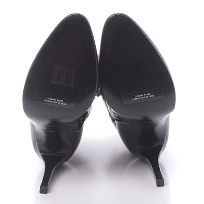 Saint Laurent Calfskin Fur Debbie Booties 37.5 Black 5 of 10