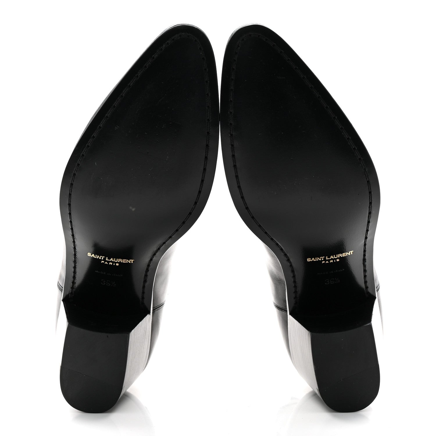 Saint Laurent Incrociato Muriel Vassili 60 Ankle Boots 39.5 Black 6 of 10