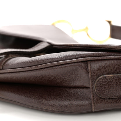 Christian Dior Calfskin Saddle Bag Brown 11 of 12