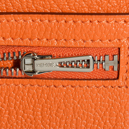 Hermes Chevre Mysore Bearn Wallet Orange 11 of 12