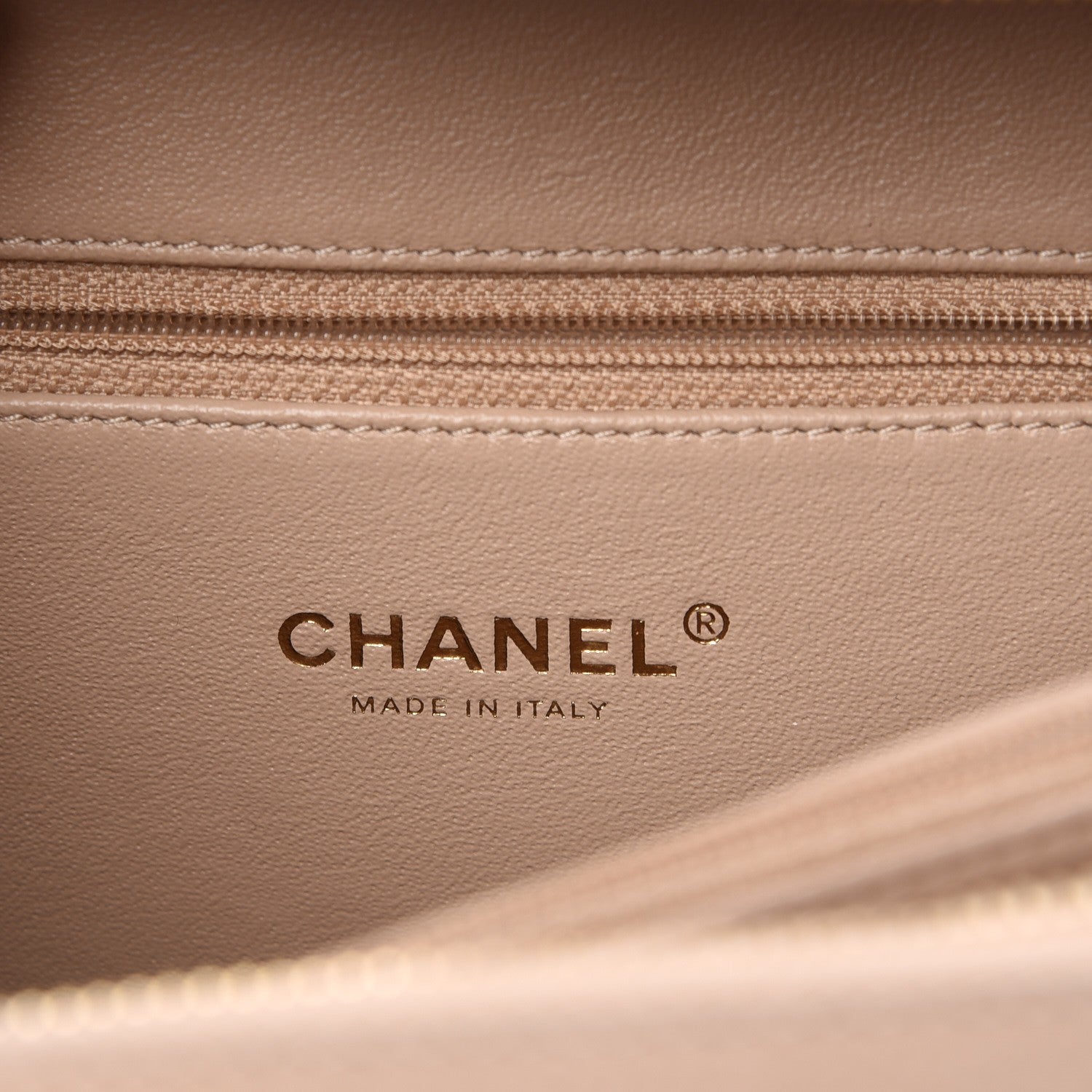 Chanel Caviar Quilted Medium CC Filigree Vanity Case Beige 6 of 8