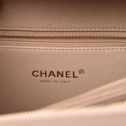 Chanel Caviar Quilted Medium CC Filigree Vanity Case Beige 6 of 8