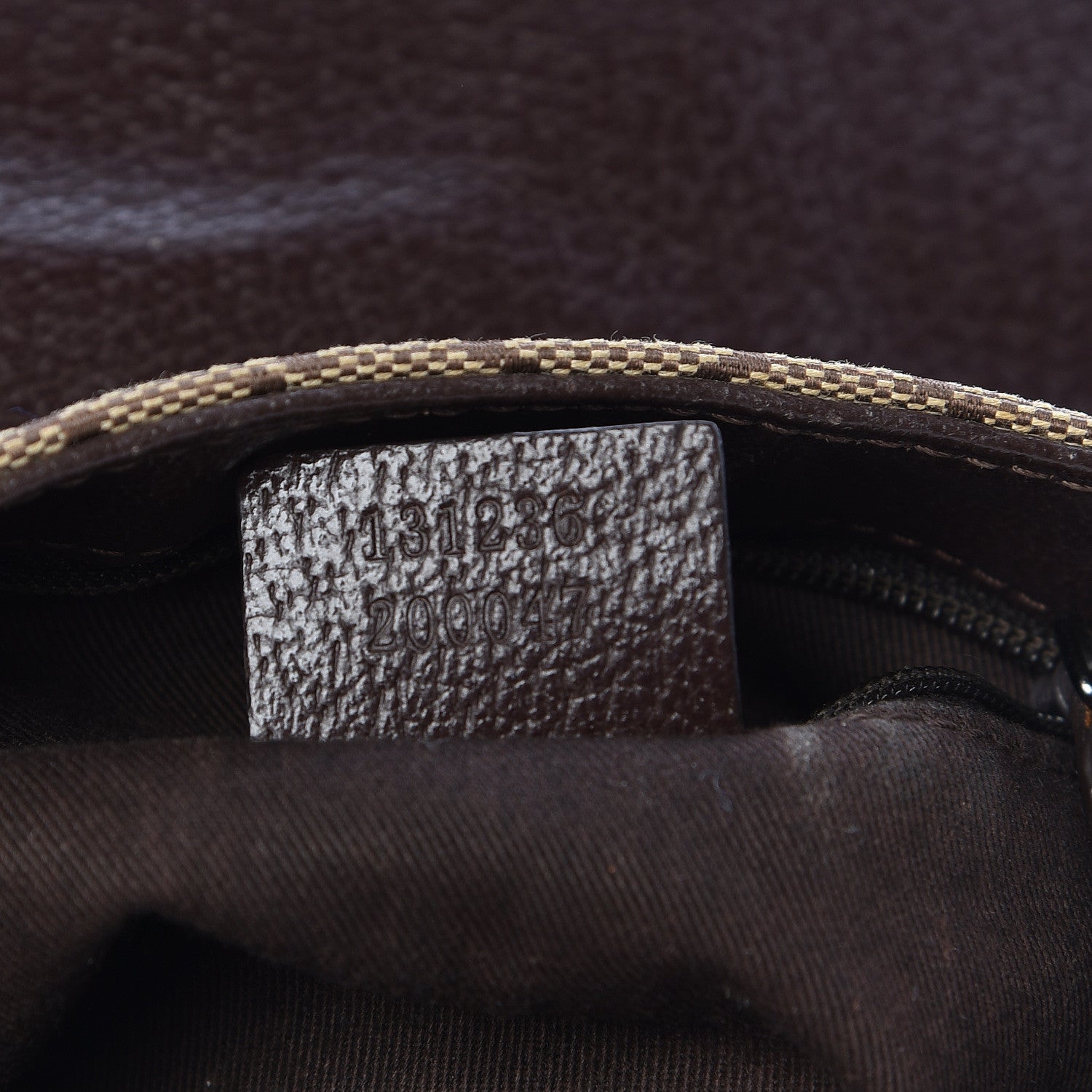 Gucci Monogram Waist Pouch Bag Dark Brown 7 of 12