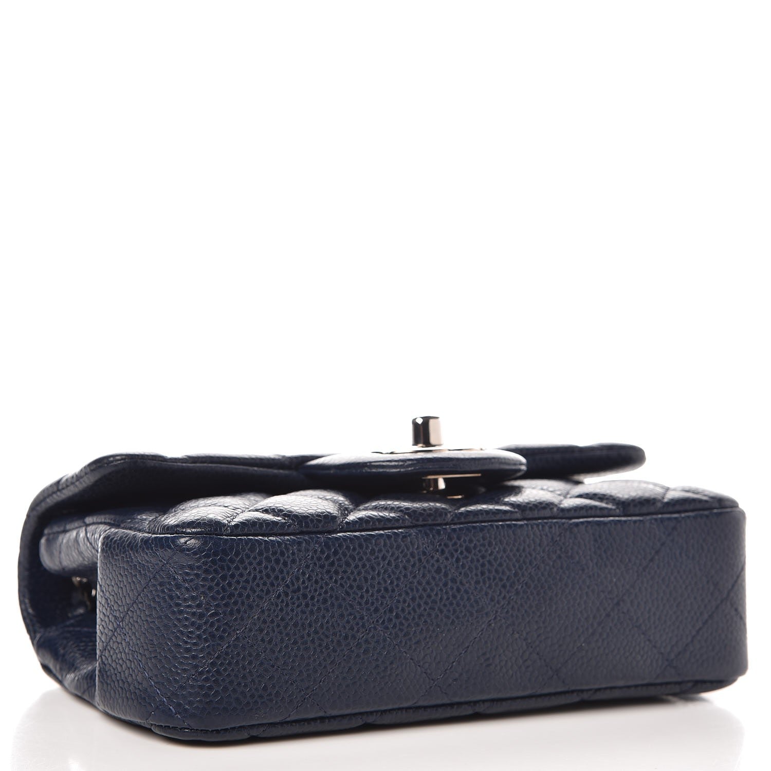 Chanel Caviar Quilted Extra Mini Flap Blue 4 of 7