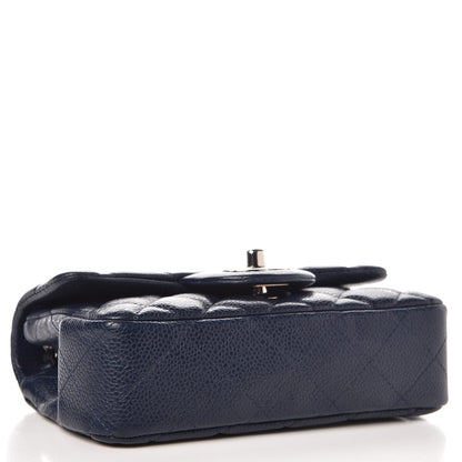 Chanel Caviar Quilted Extra Mini Flap Blue 4 of 7