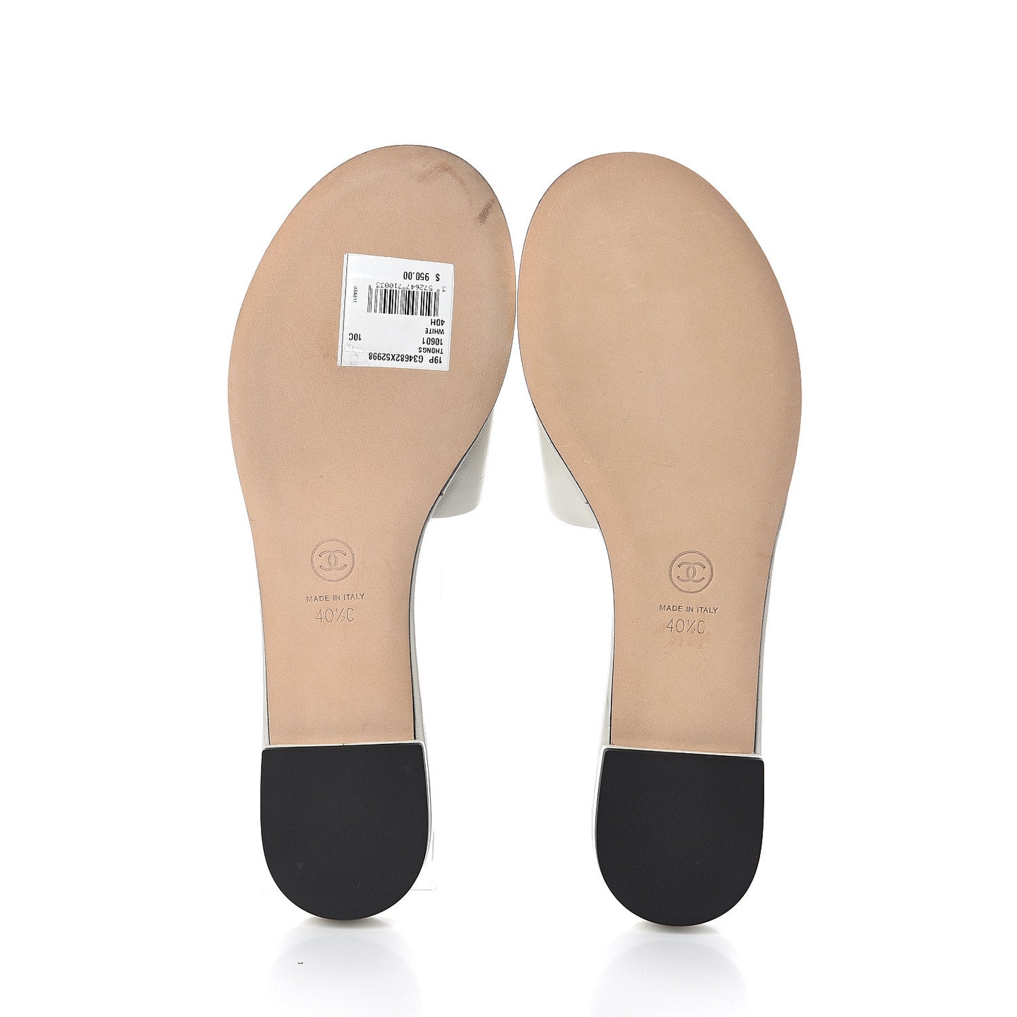 Lambskin Beaded CC Mules 40.5 Grey
