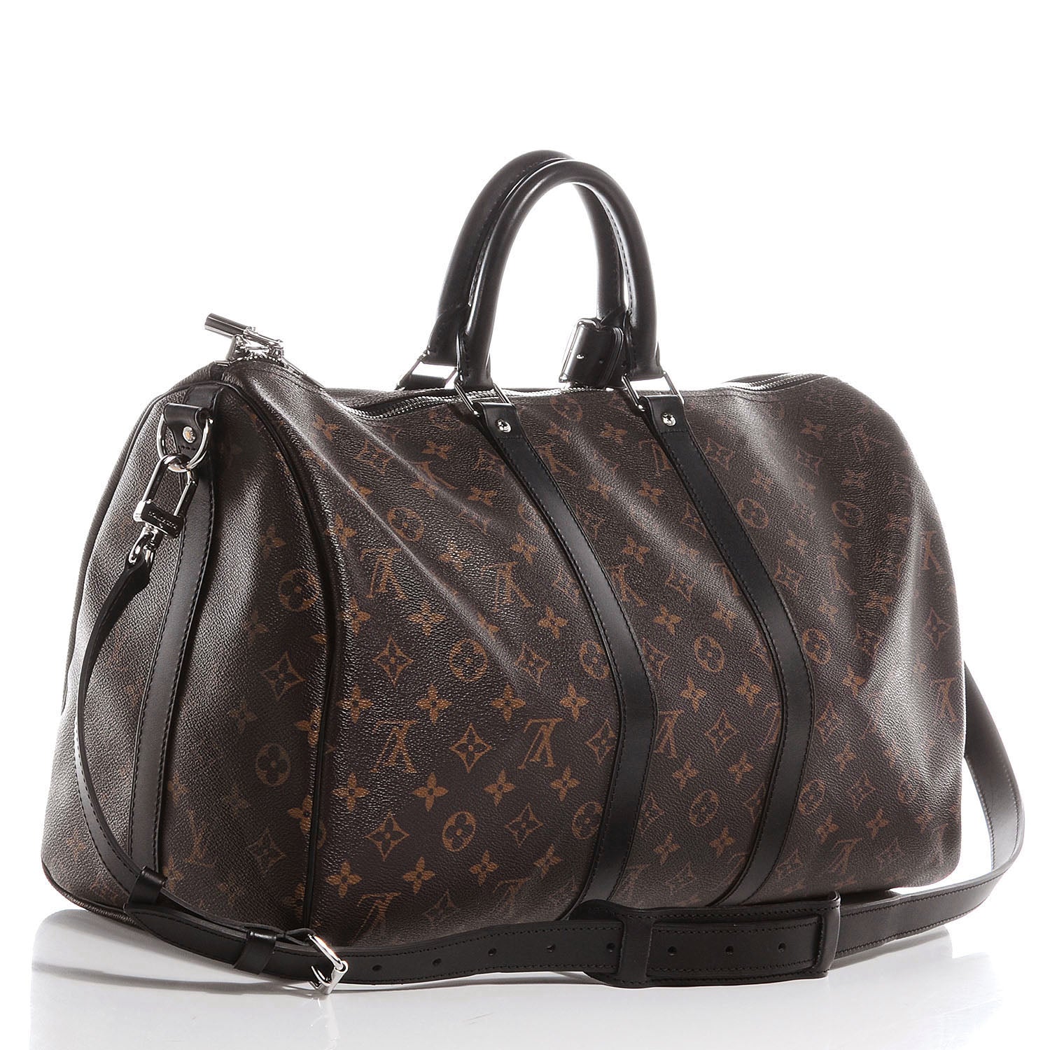 Louis Vuitton Monogram Macassar Keepall Bandouliere 45 3 of 7