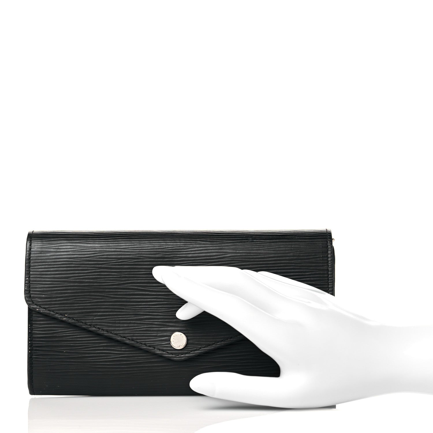 Louis Vuitton Epi Sarah Wallet NM Black 2 of 10