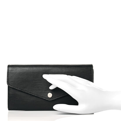 Louis Vuitton Epi Sarah Wallet NM Black 2 of 10