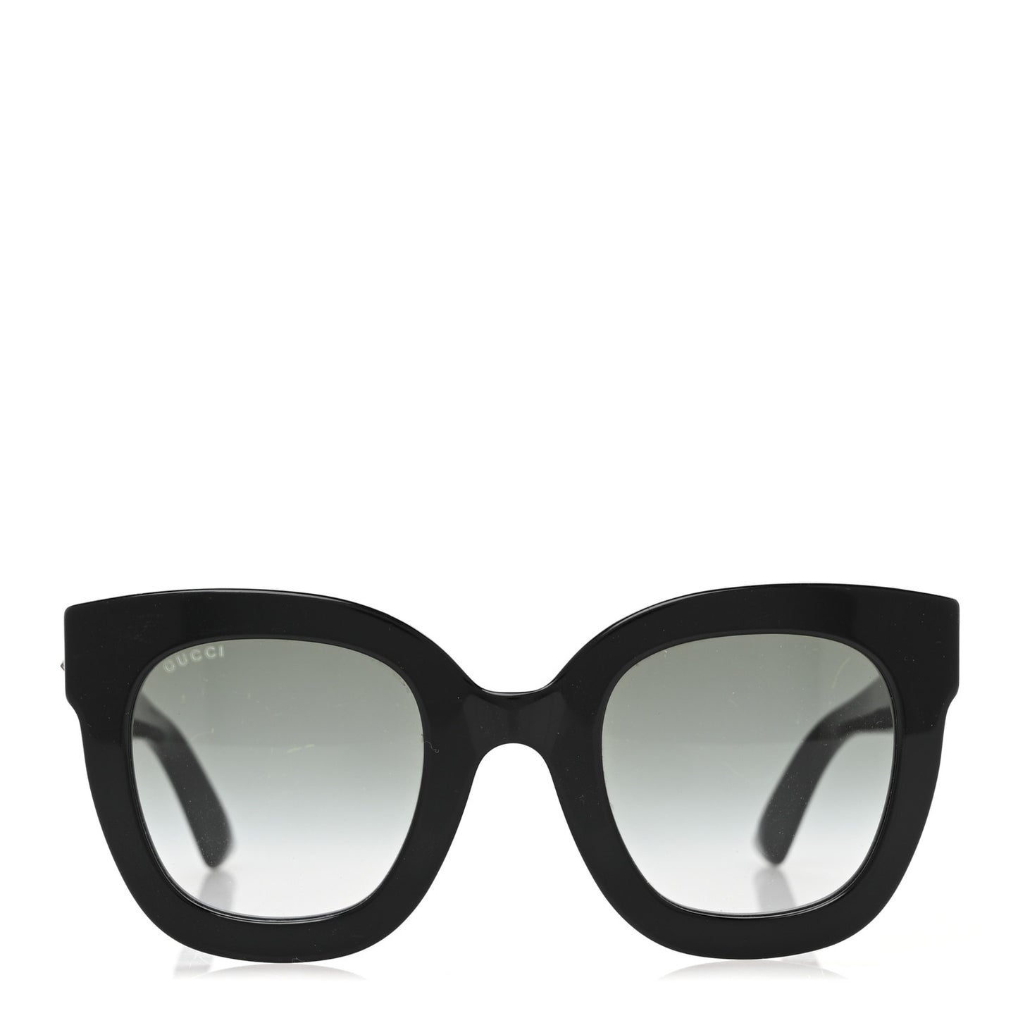 Acetate Crystal Star Round Frame Sunglasses GG0208S Black