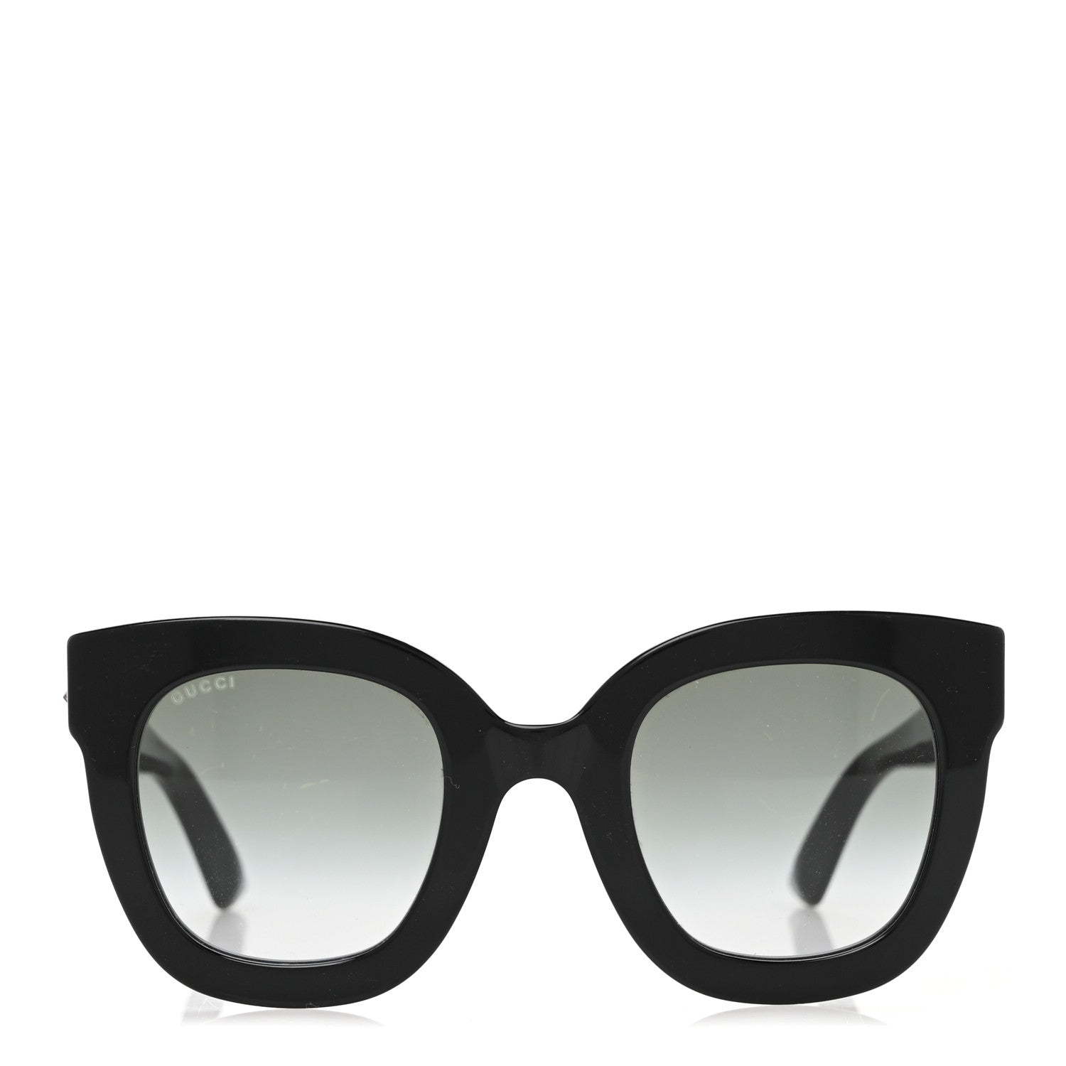 Gucci Acetate Crystal Star Round Frame Sunglasses GG0208S Black 2 of 8