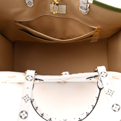 Louis Vuitton Monogram Giant Onthego GM Kaki Beige 5 of 8