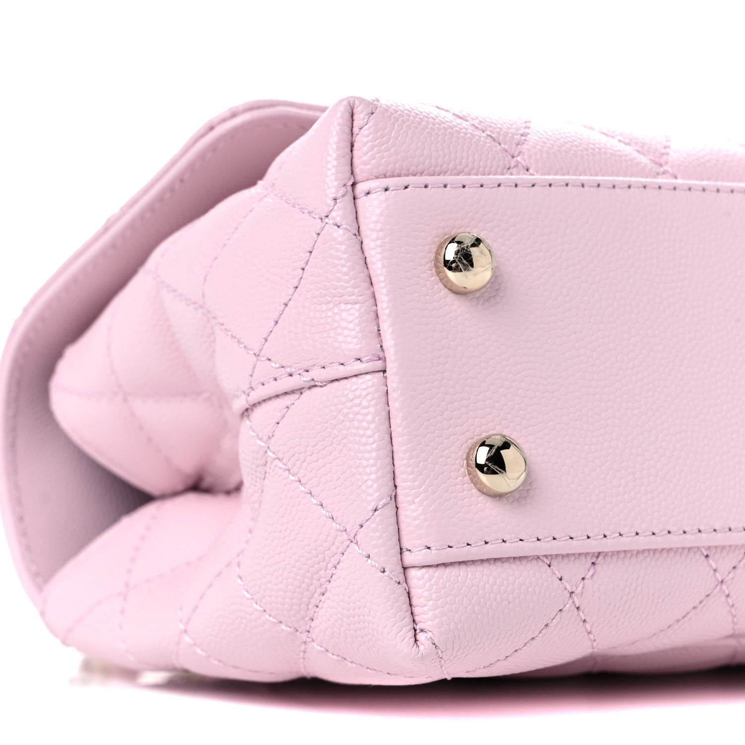 Chanel Caviar Quilted Mini Coco Handle Flap Light Pink 8 of 9