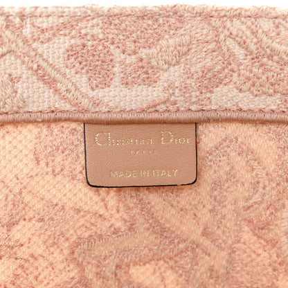 Christian Dior Canvas Toile De Jouy Embroidered Large Book Tote Pink 6 of 15