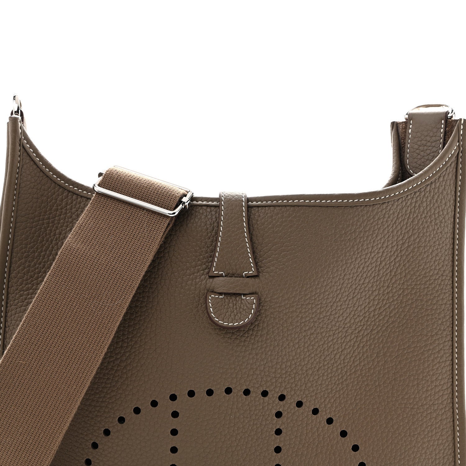 Hermes Taurillon Clemence EVELYNE III PM Etoupe 8 of 10