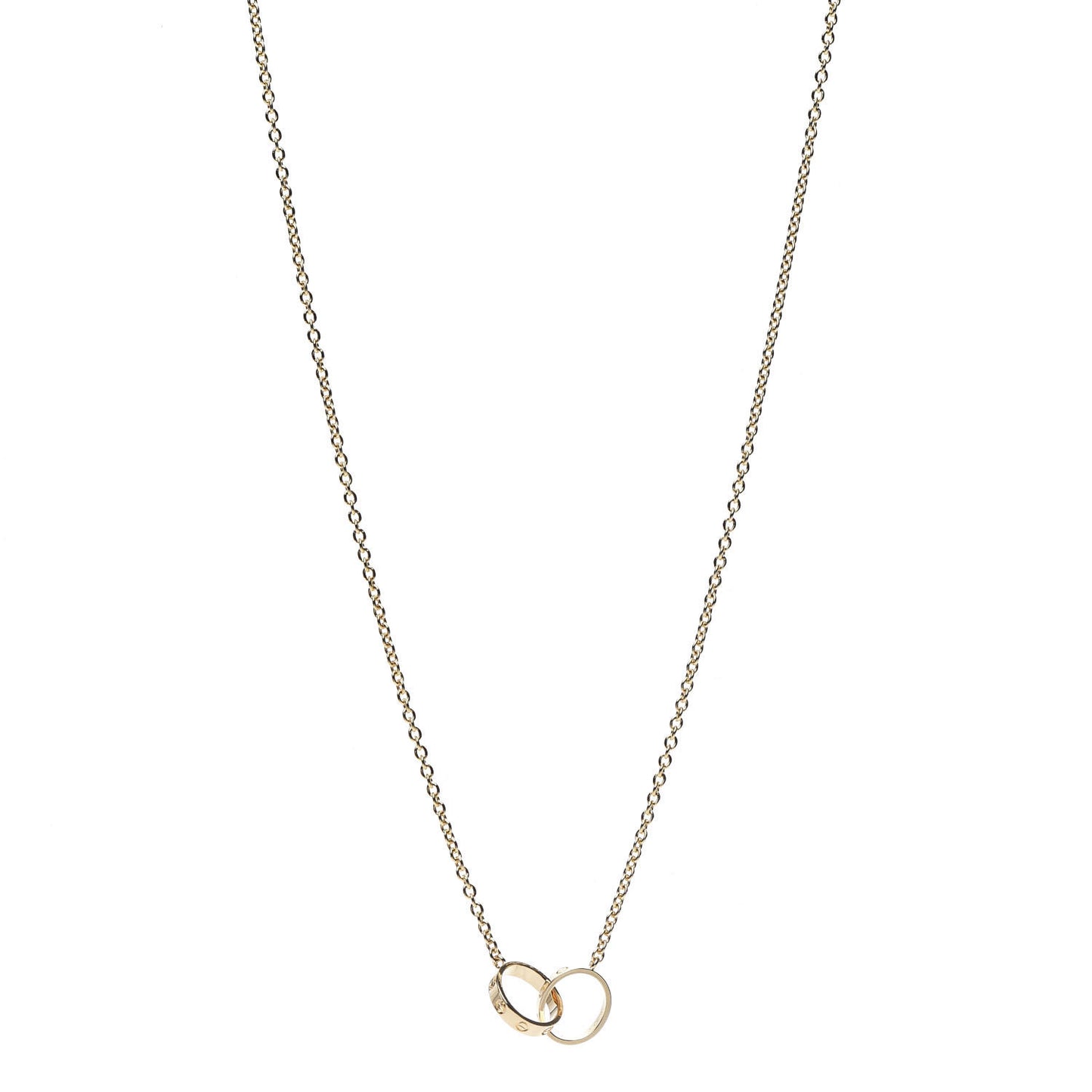 18K Yellow Gold Interlocking LOVE Necklace