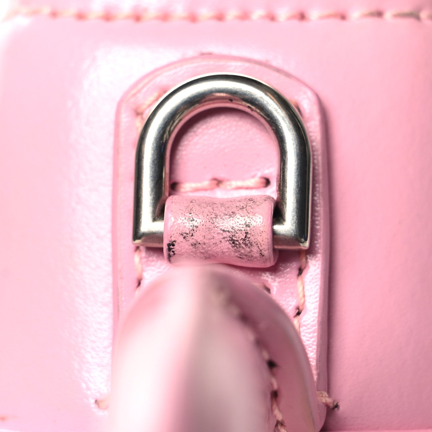 Balenciaga Shiny Box Calfskin Tonal B Hourglass Top Handle Bag XS Candy Pink 12 of 14
