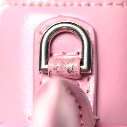 Balenciaga Shiny Box Calfskin Tonal B Hourglass Top Handle Bag XS Candy Pink 12 of 14