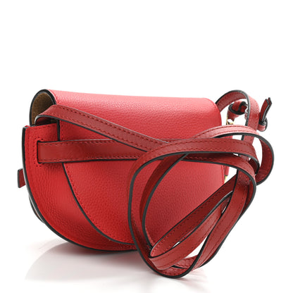 Loewe Grained Calfskin Mini Gate Crossbody Bag Scarlet Burnt Red 3 of 9