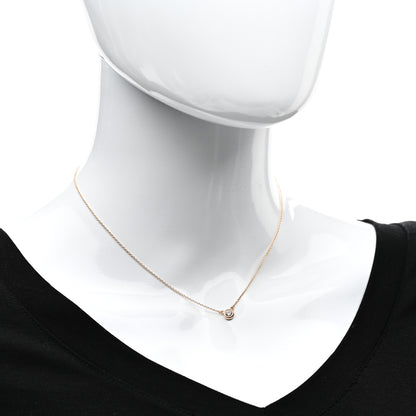 Tiffany 18K Rose Gold Diamond .17ct Elsa Peretti Diamonds by the Yard Pendant Necklace 2 of 5