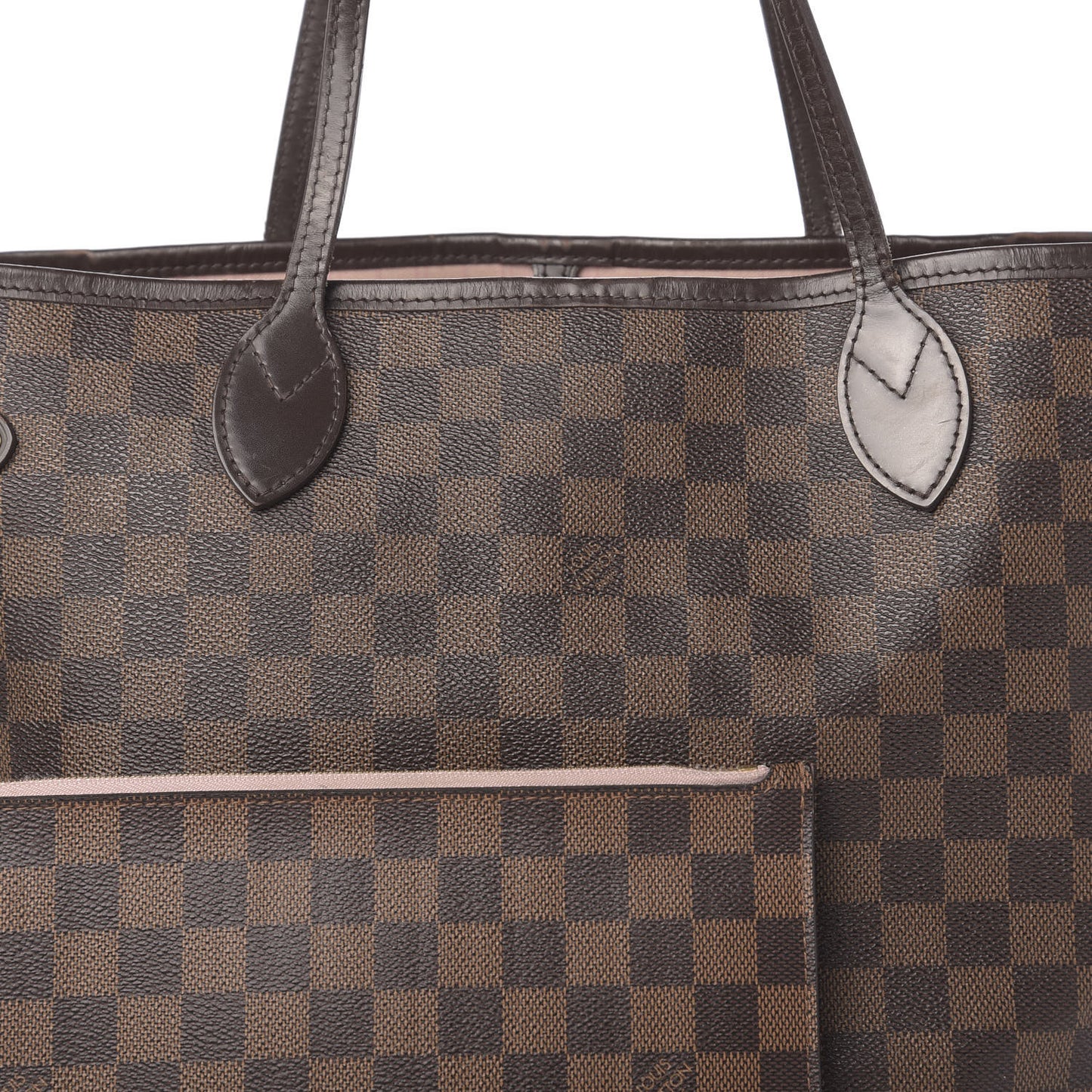 Damier Ebene Neo Neverfull MM Rose Ballerine
