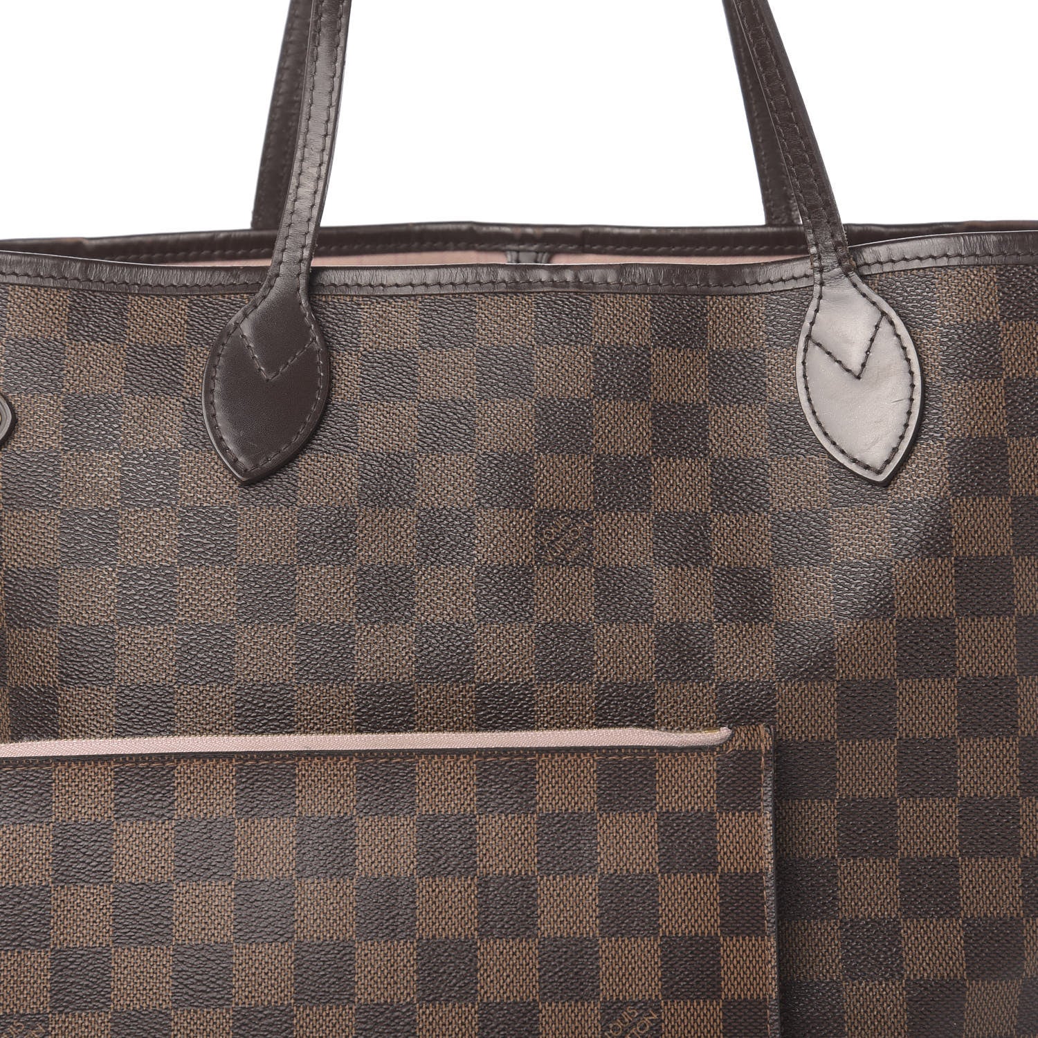 Louis Vuitton Damier Ebene Neo Neverfull MM Rose Ballerine 20 of 20