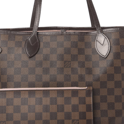 Louis Vuitton Damier Ebene Neo Neverfull MM Rose Ballerine 20 of 20